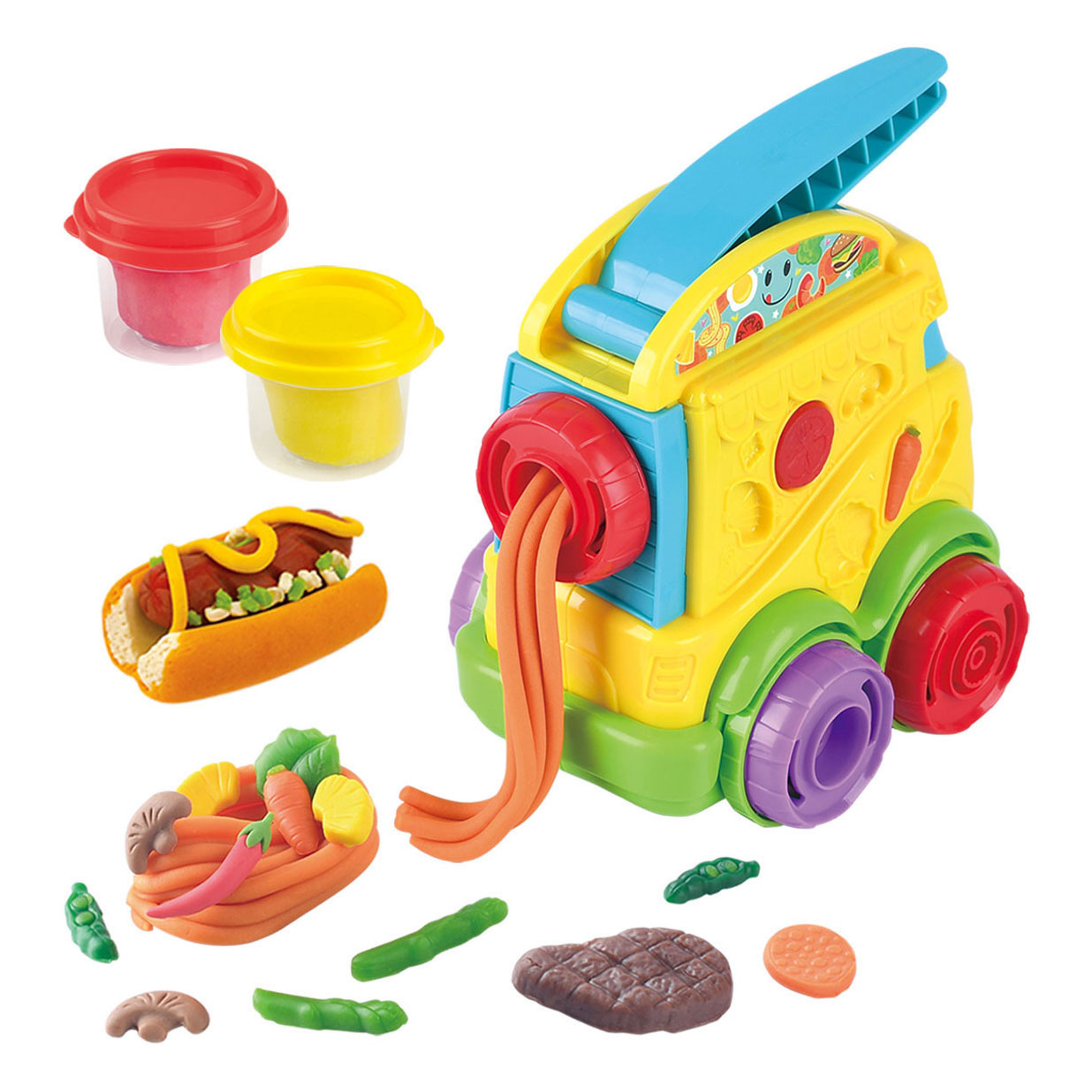 Ensemble d'argile Play Food Truck, 2 pots en argile