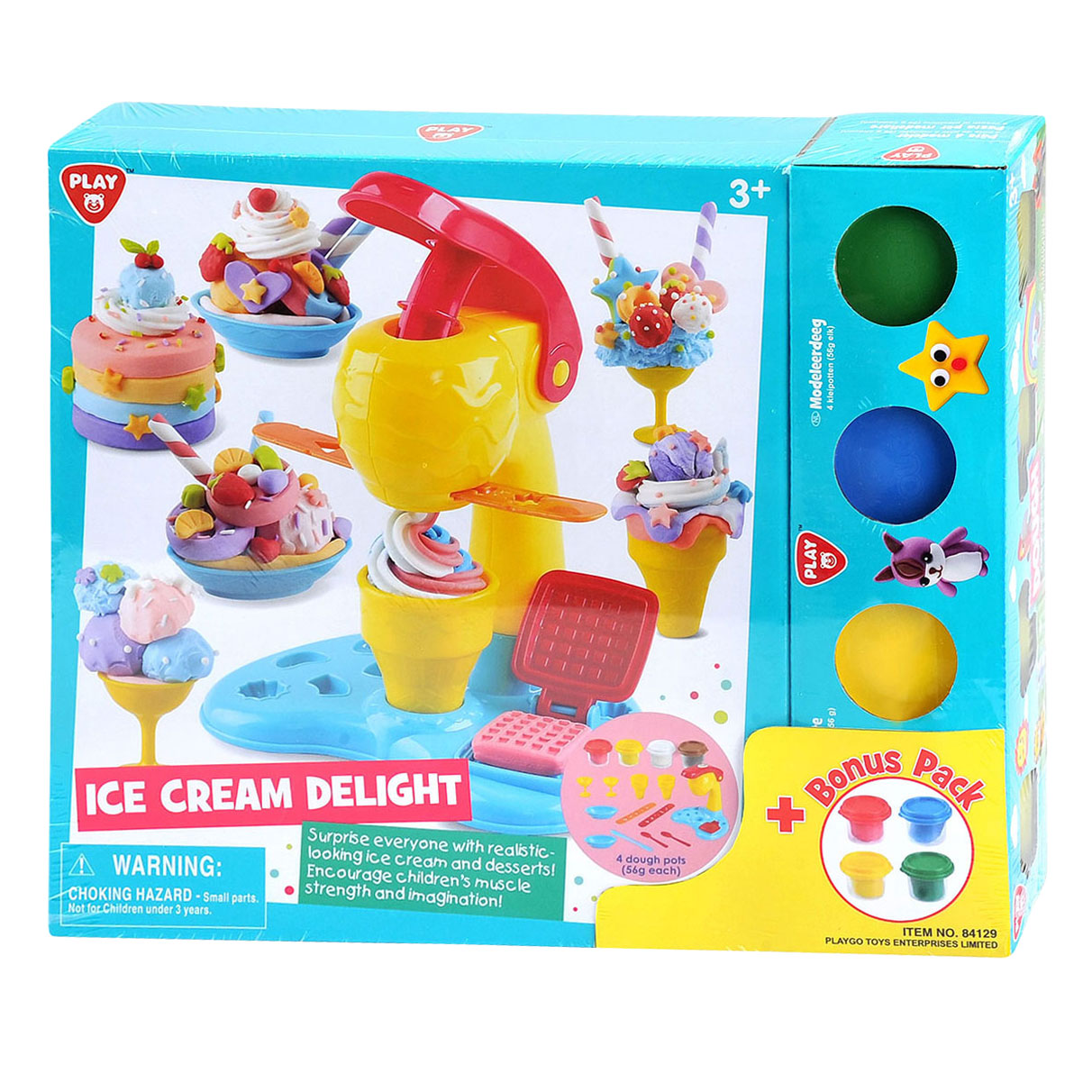 Play Eiscreme-Ton-Set, 4 Tontöpfe