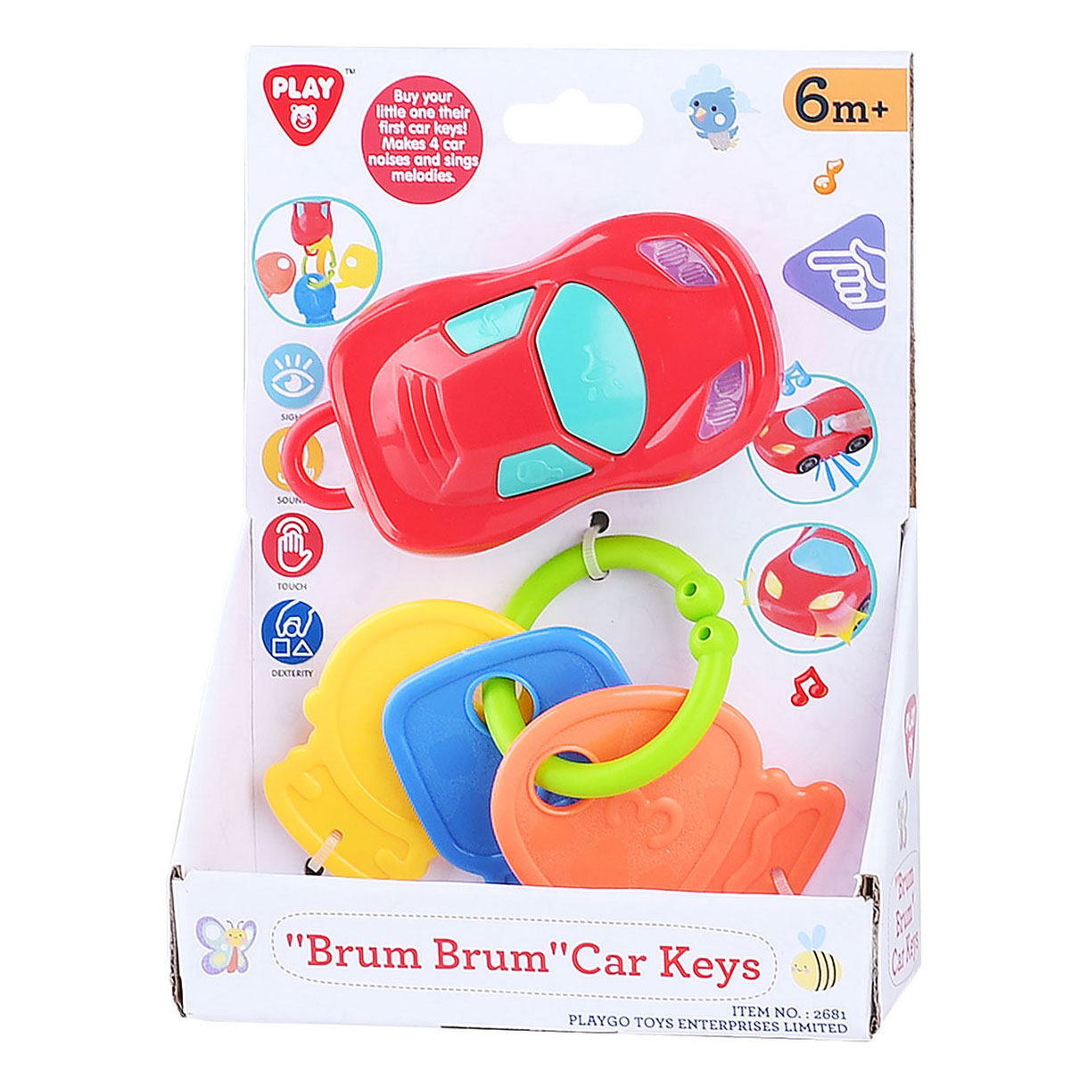 Play Brum Brum Clés de voiture, 5 pcs.