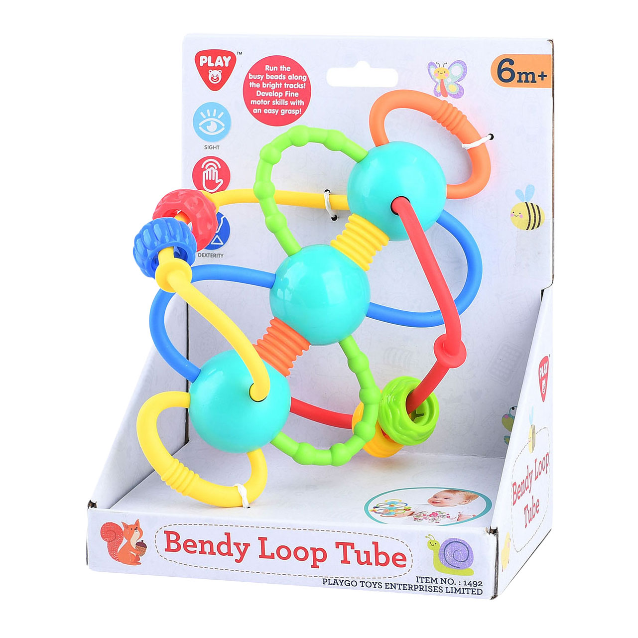 Play aux arches de pliage de jouets pour bébé avec des perles