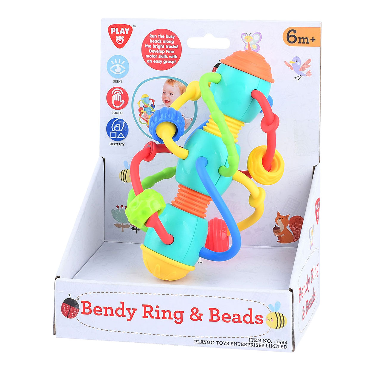 Play Babyspielzeug mit Ringen und Perlen