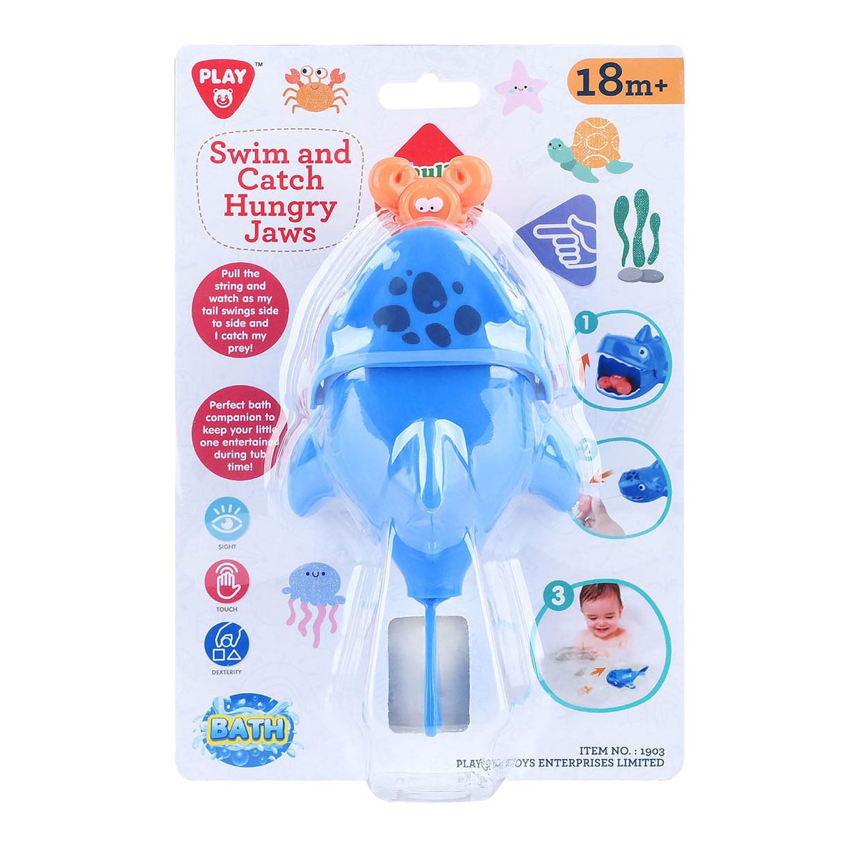 Play aux jouets de bain Catch and Swim Hungry Shark, 2 pcs.