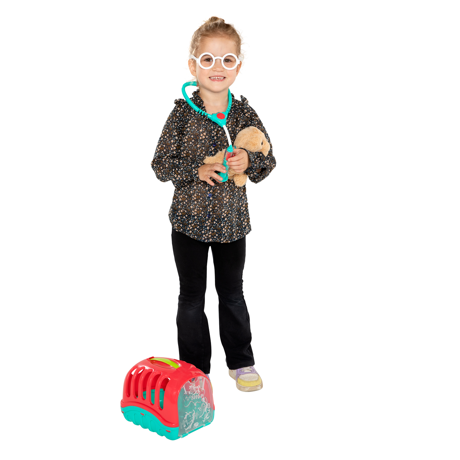 Play Dieren Reishok met Knuffel Puppy, 7dlg.