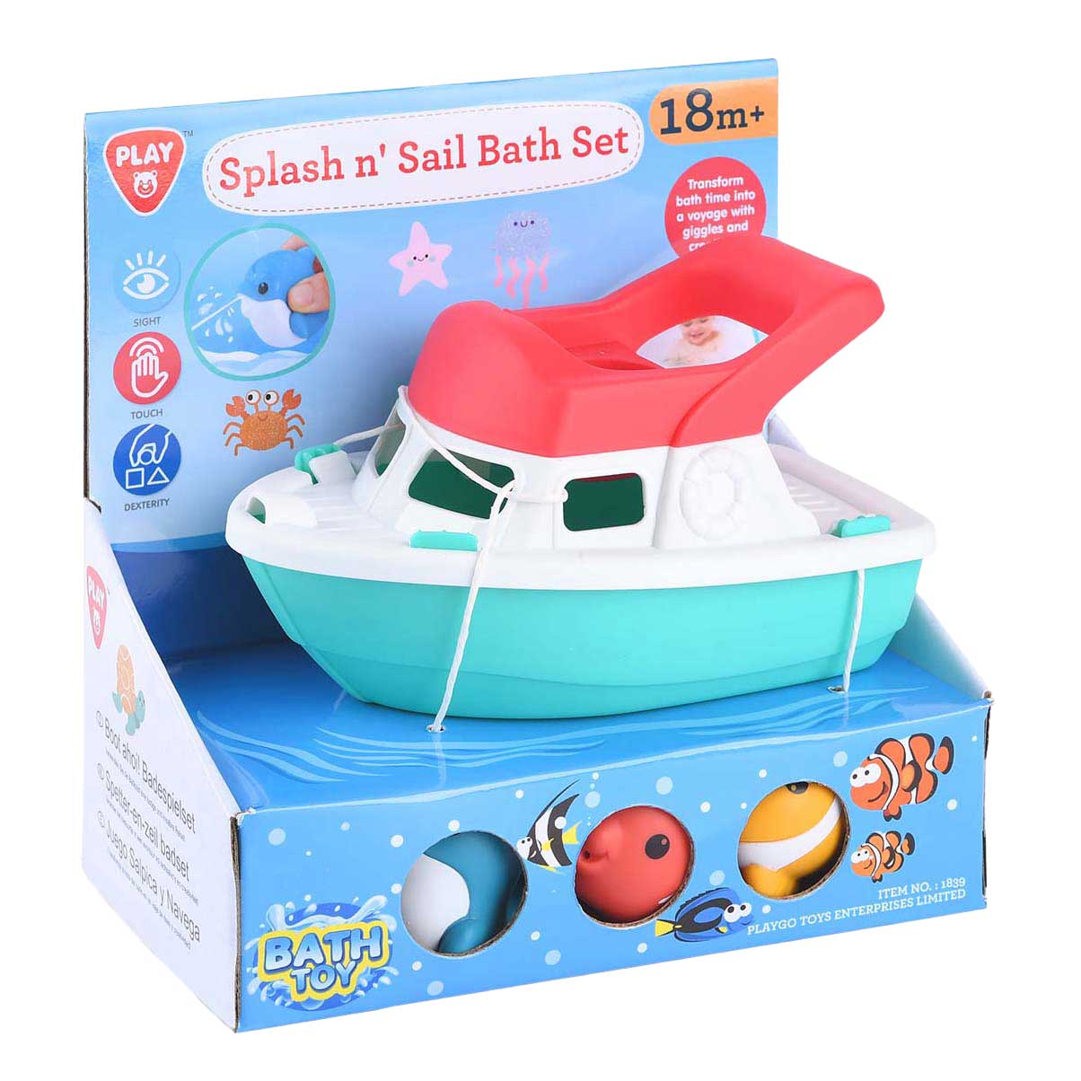 Playgo Badset Boot met Spuitfiguurtjes - 4dlg.