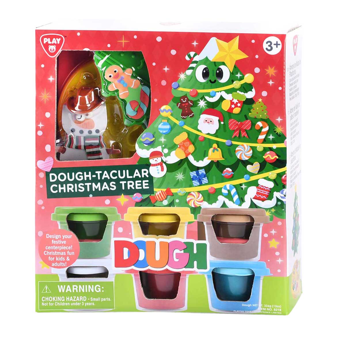 Playgo Weihnachtsbaum-Ton-Set – 6 Tontöpfe