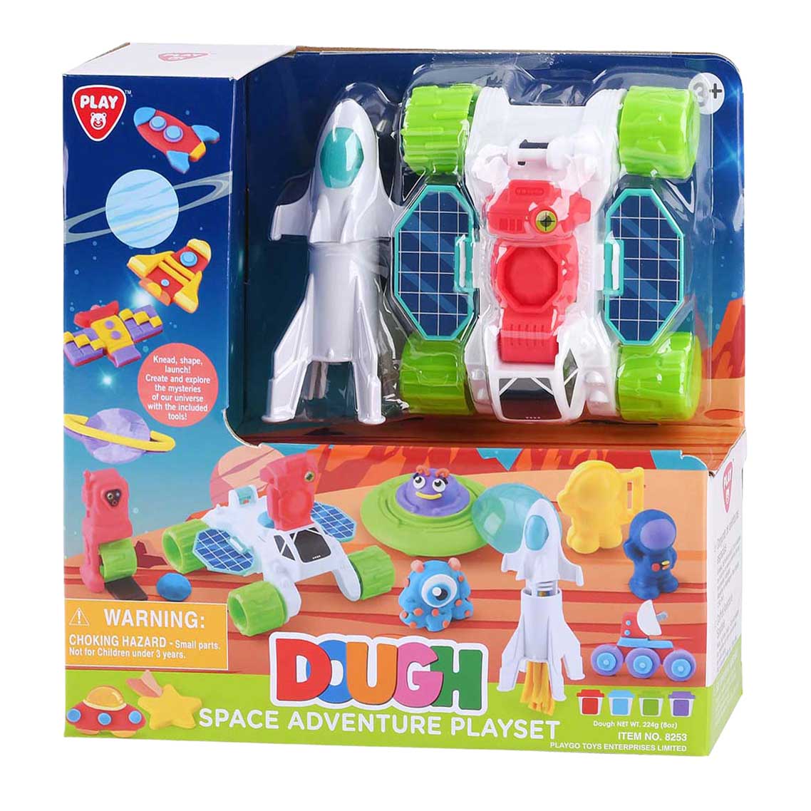 Playgo Weltraumabenteuer Ton-Set – 4 Tontöpfe