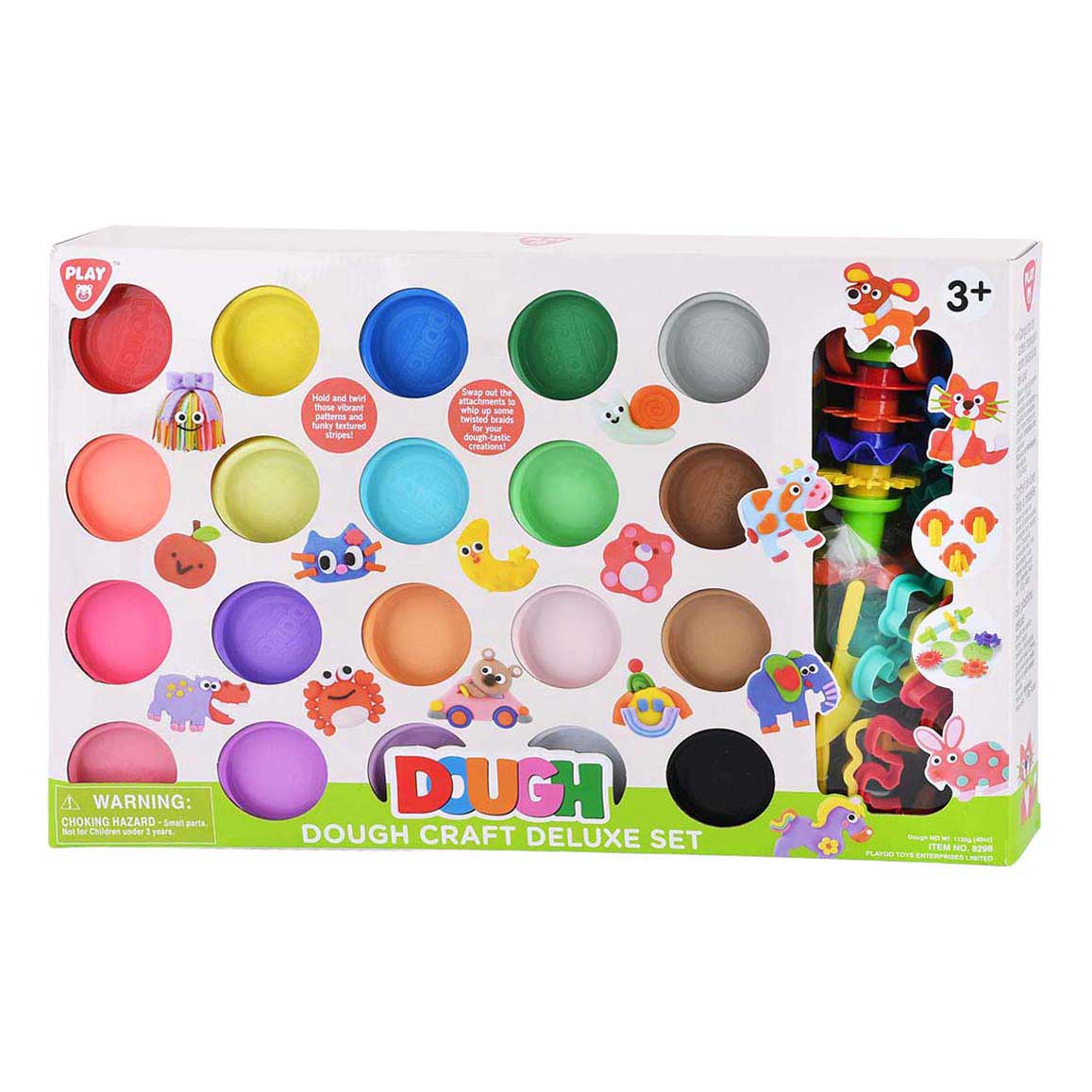 Playgo Luxe Knutsel Kleiset - 20 Kleipotjes