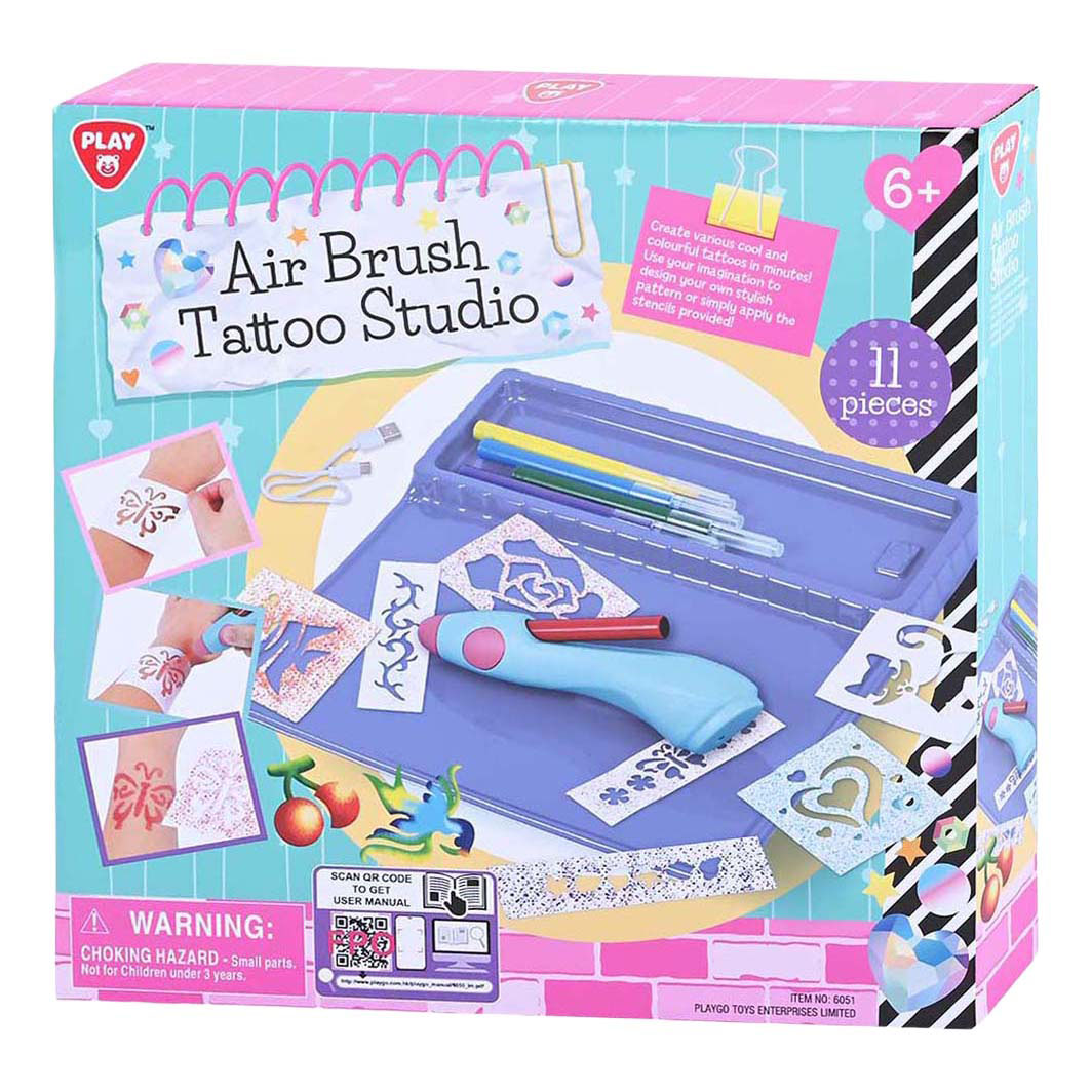 Playgo Airbrush Tattoo Set - 11dlg.