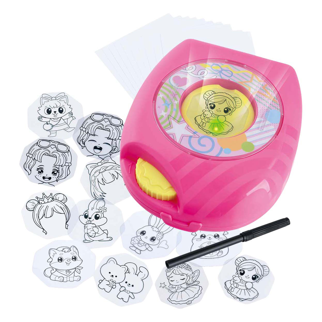 Playgo Lichtgevende Tekenstudio Roze - 32st.