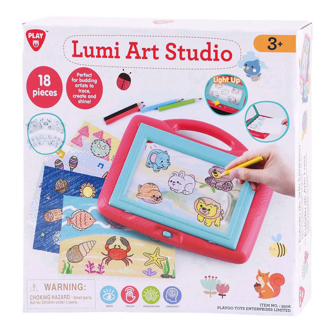 Playgo Lumi Tekenbord - 18dlg.