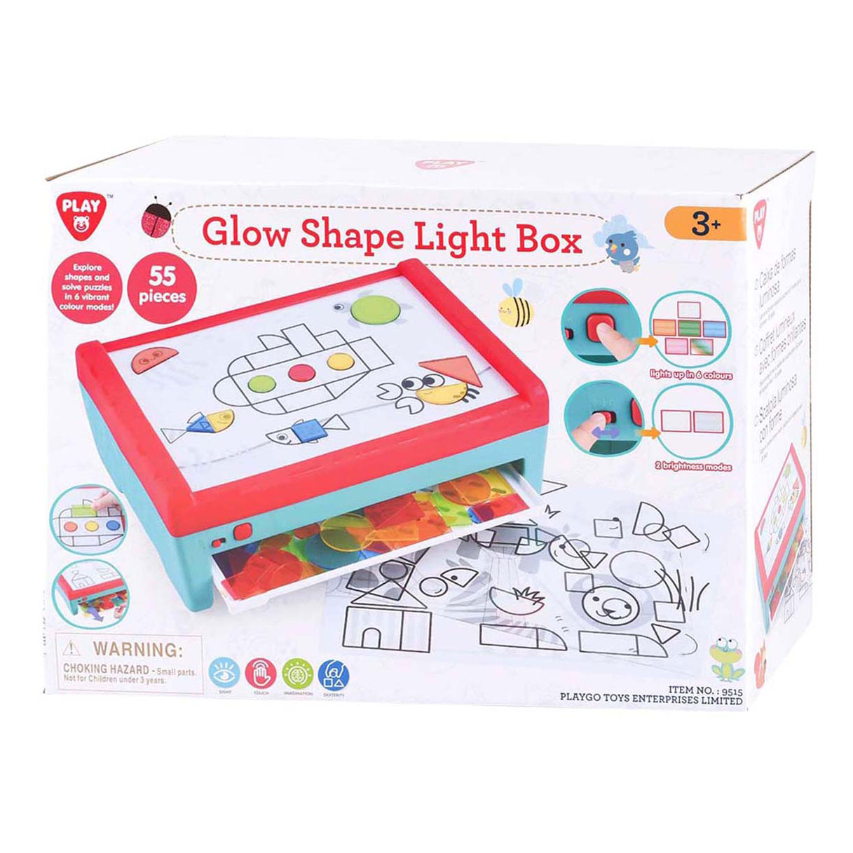 Playgo Glow Vormen Lichtbox - 55dlg.