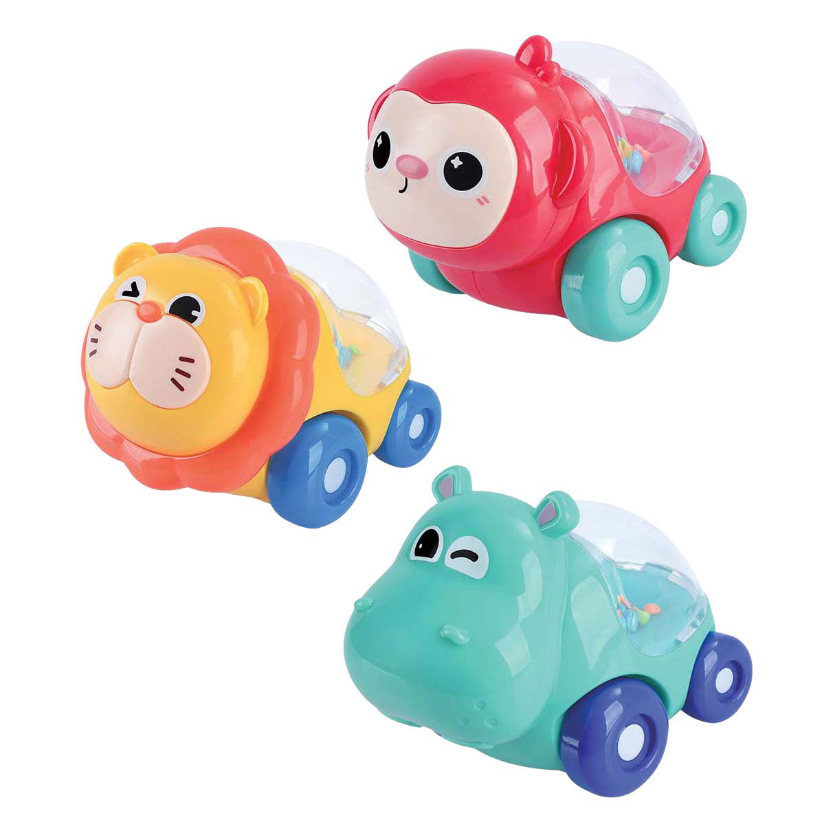 Playgo Zoom & Bounce Dierenauto's - 3st.