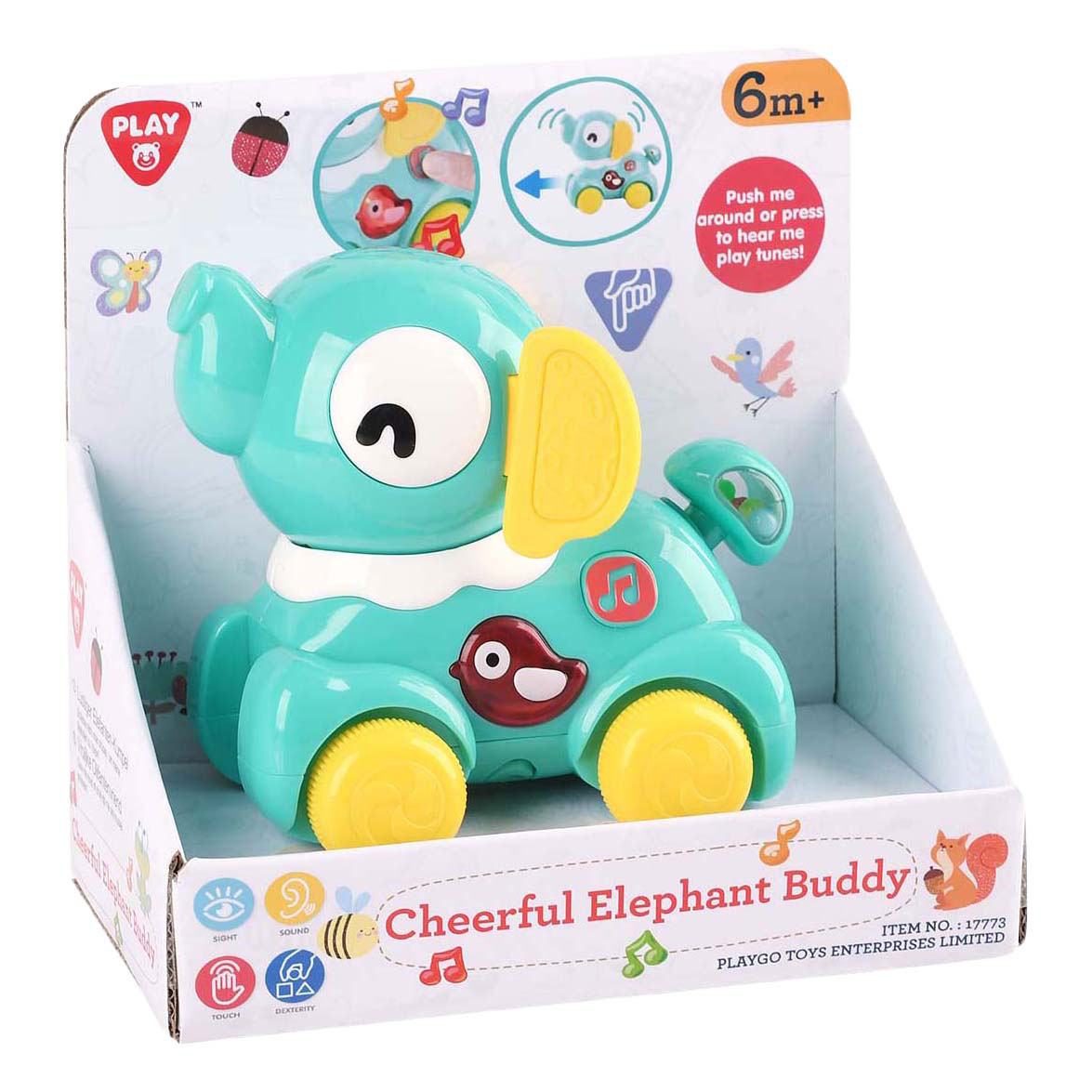 Playgo Vrolijke Olifant Vriendje Muziekspeeltje