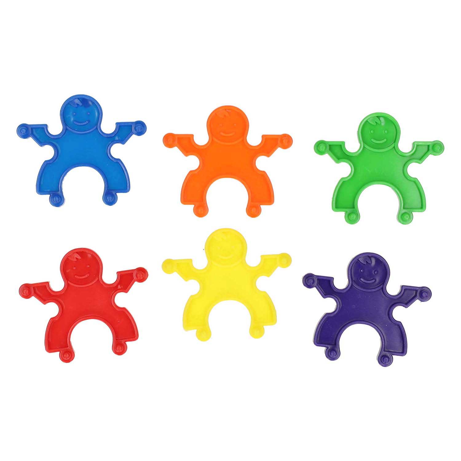 Gekleurde Bouwpoppetjes - 36st.