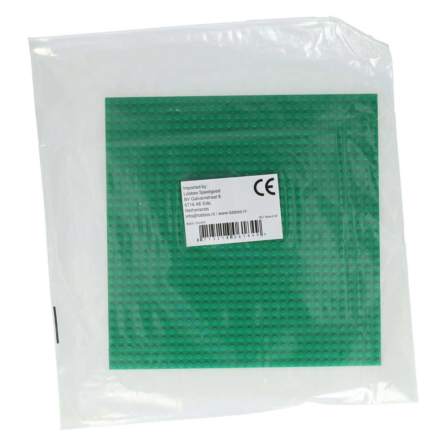 Bouwplaat voor Miniblokjes Groen - 25x25cm
