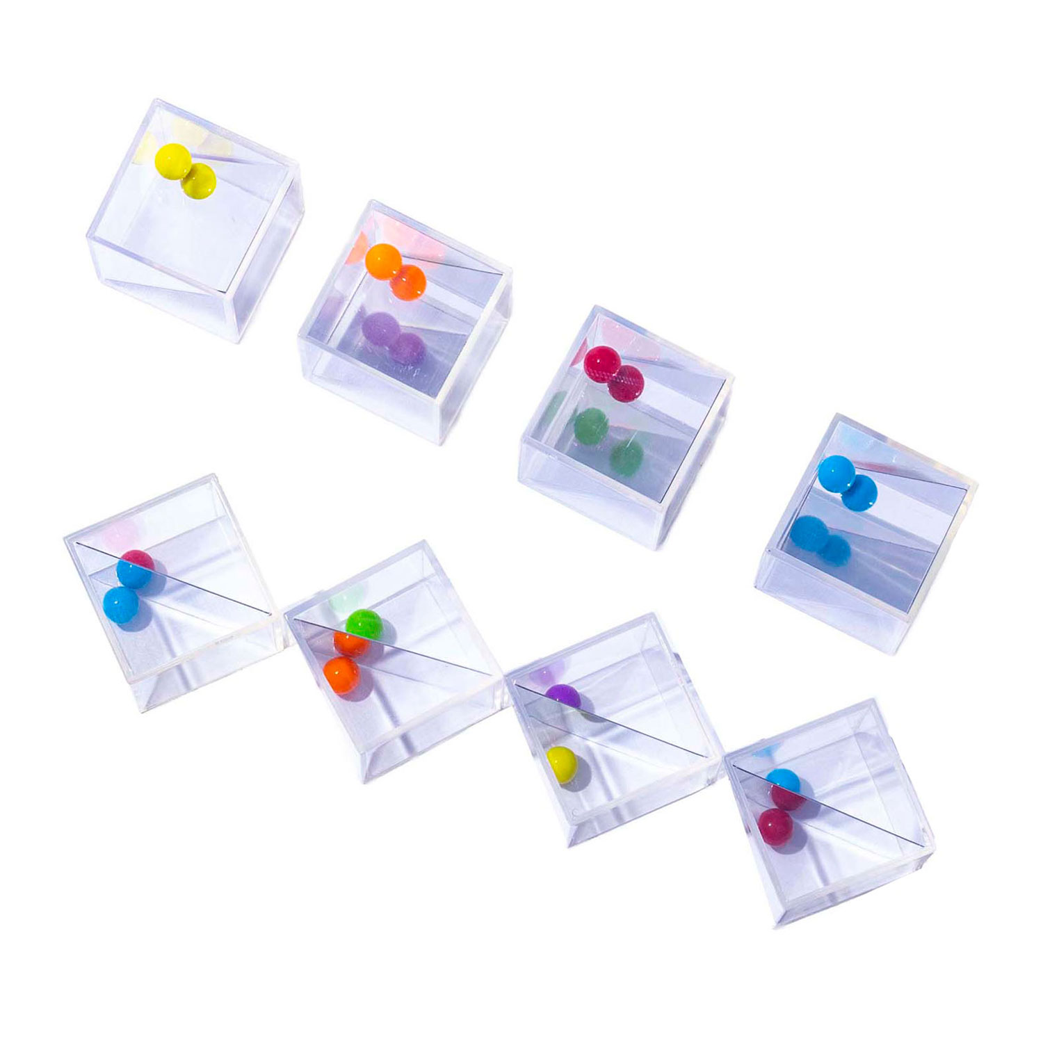 Transparante Spiegelblokken - 5 cm - 18dlg