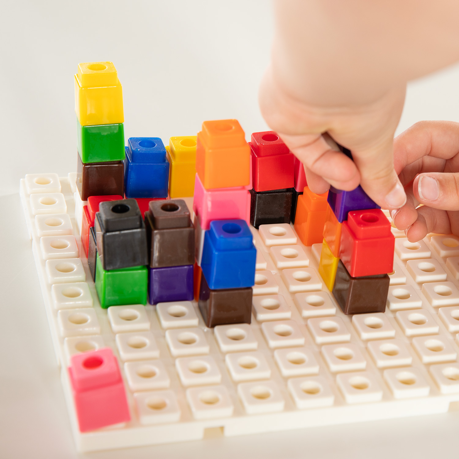 Stapelblokjes met Grondplaat - 100dlg.