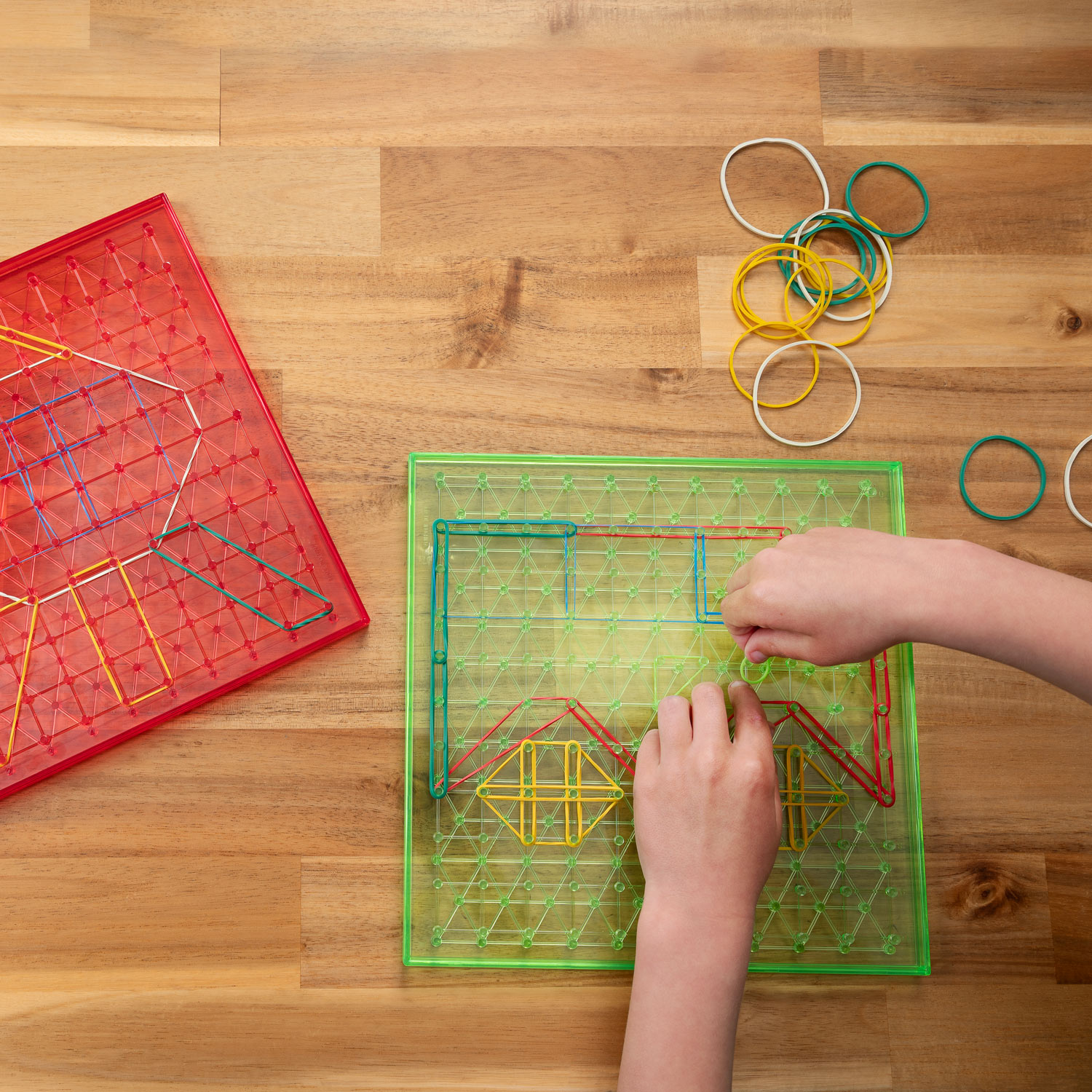 Transparant Geometrisch Bord - 6st.