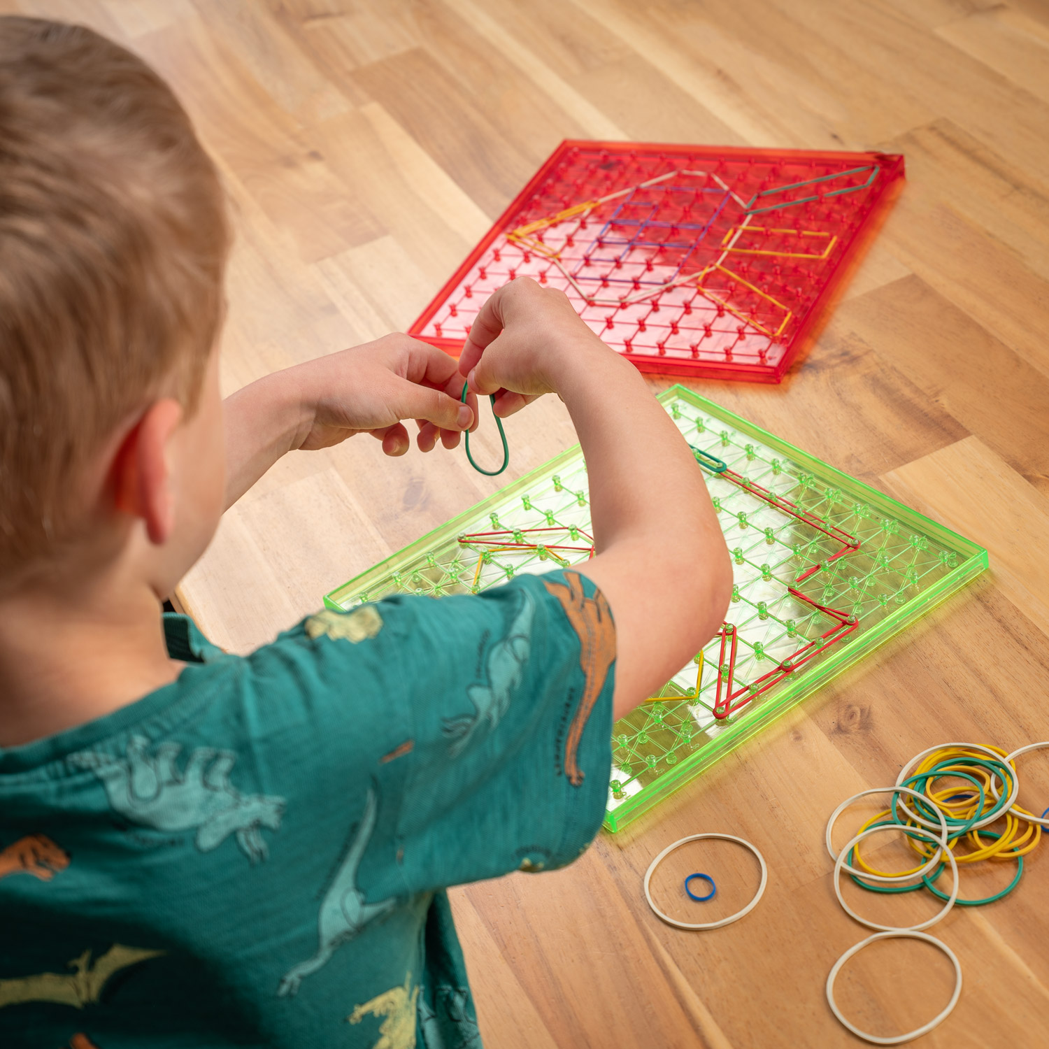 Transparant Geometrisch Bord - 6st.