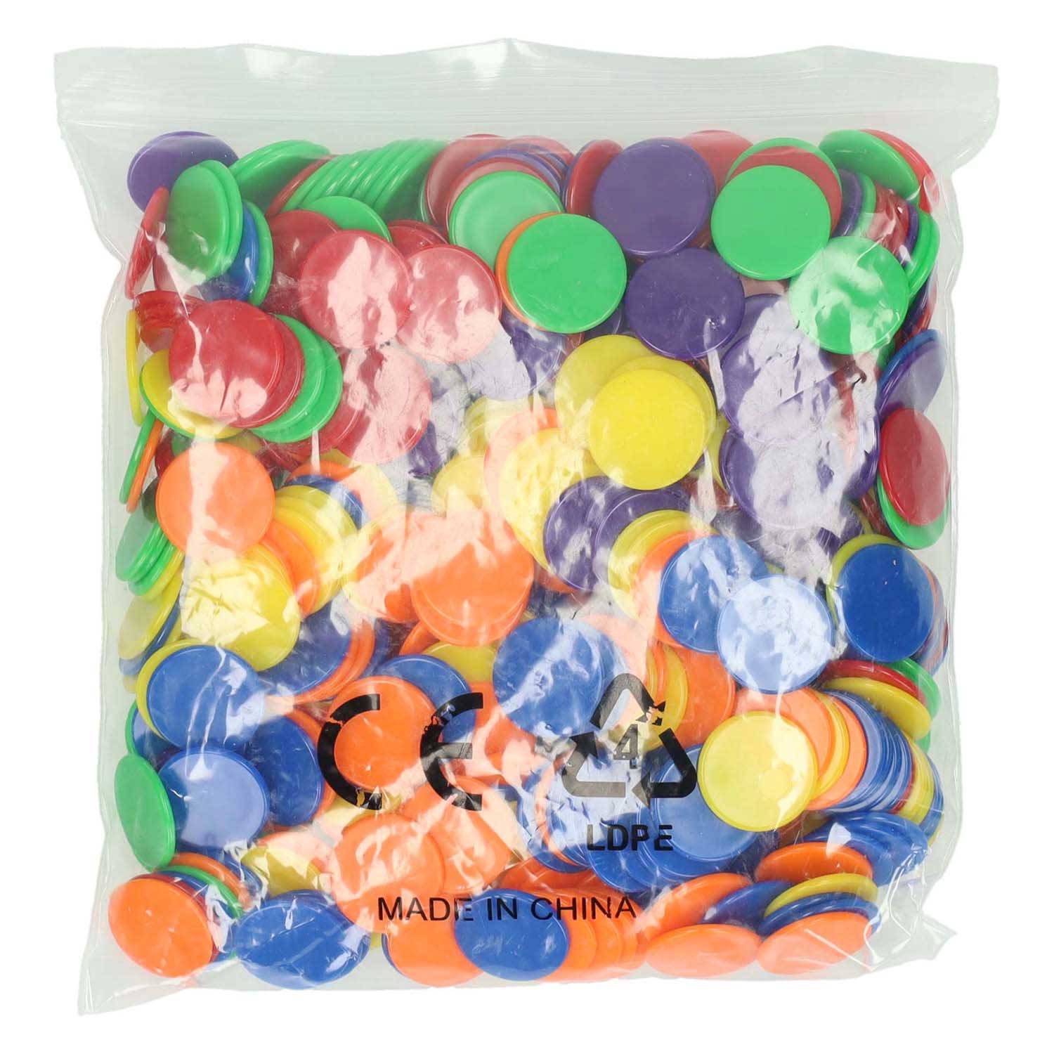 Jetons colorés - 500 pièces