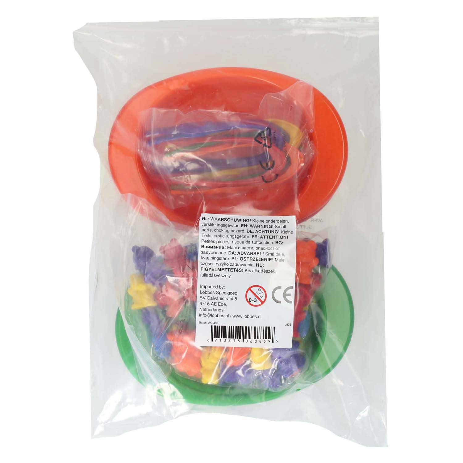 Sorteerset met 6 Gekleurde Schaaltjes