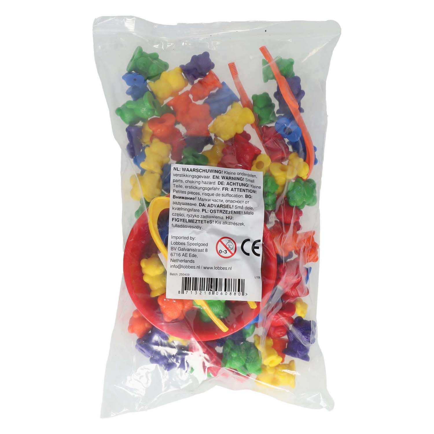 Tel- en Sorteerset met Beren - incl. 6 Bakjes