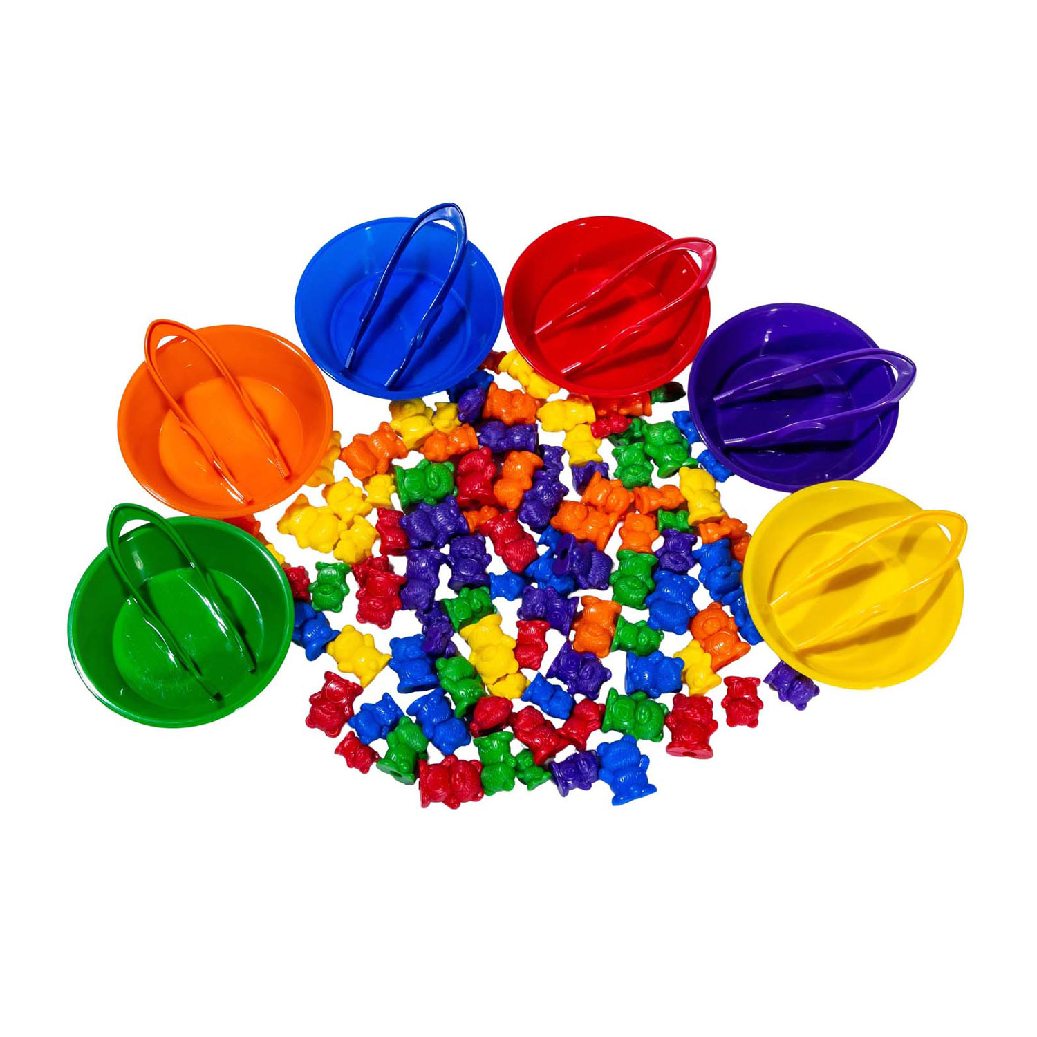 Tel- en Sorteerset met Beren - incl. 6 Bakjes