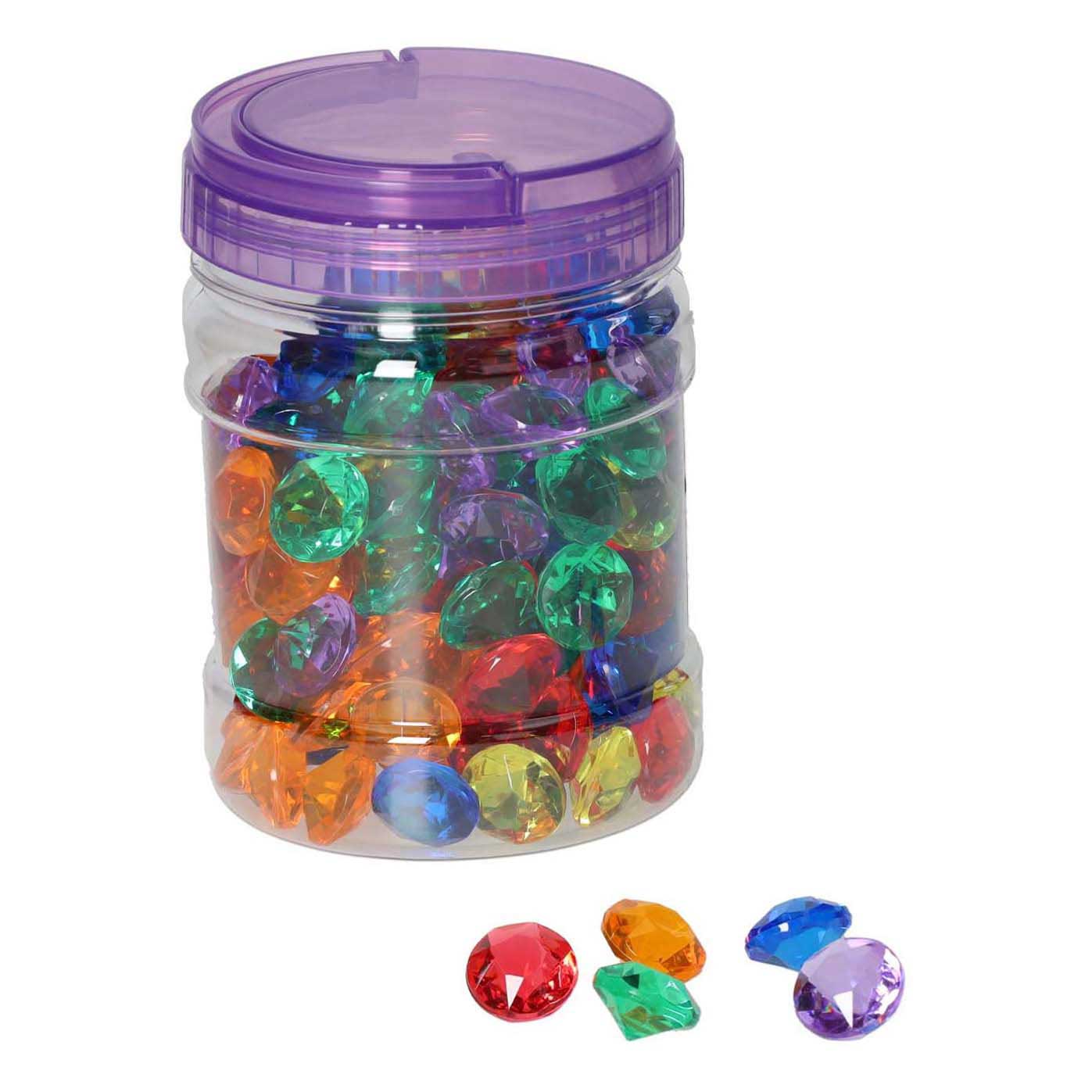 Petits diamants transparents - 144 pièces