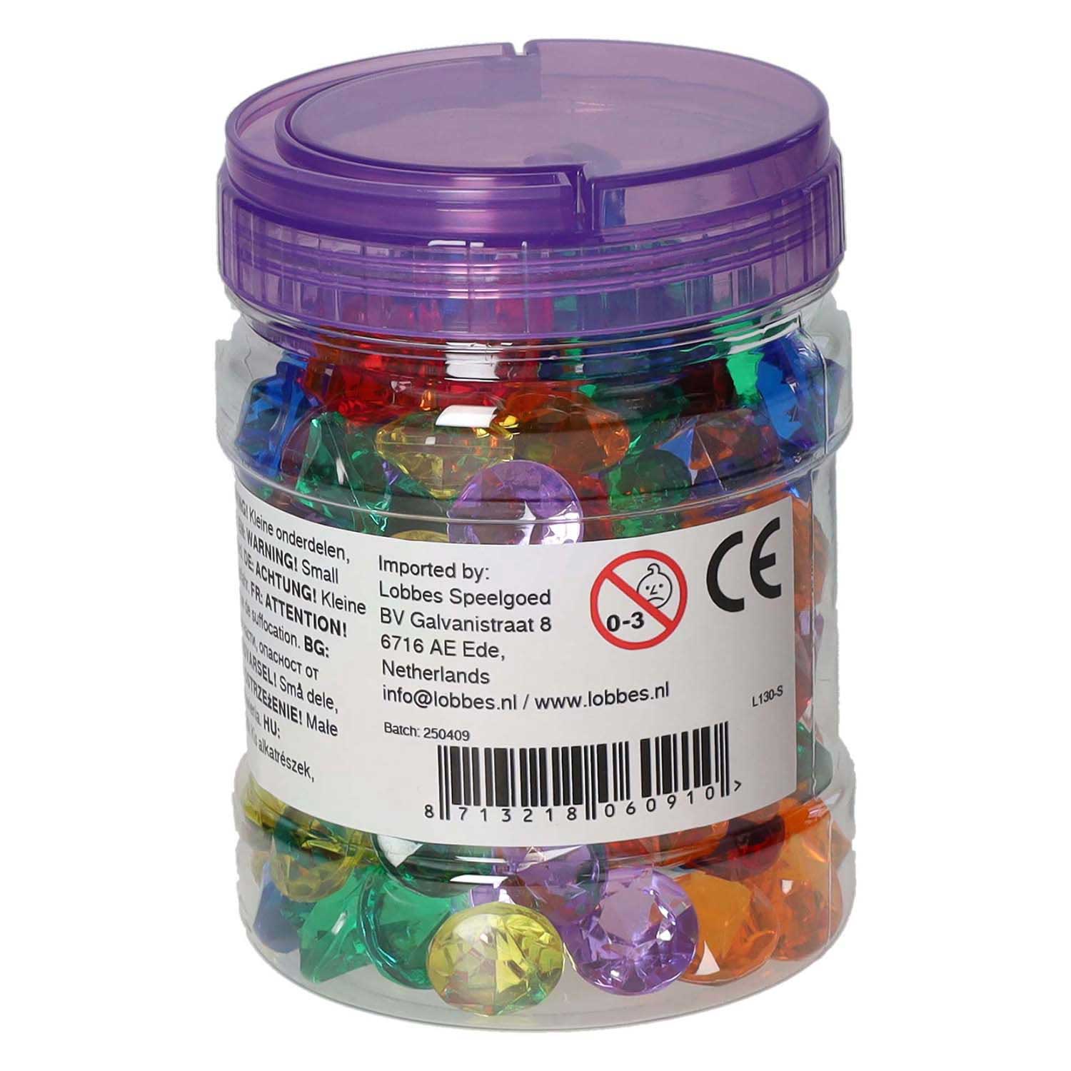 Petits diamants transparents - 144 pièces