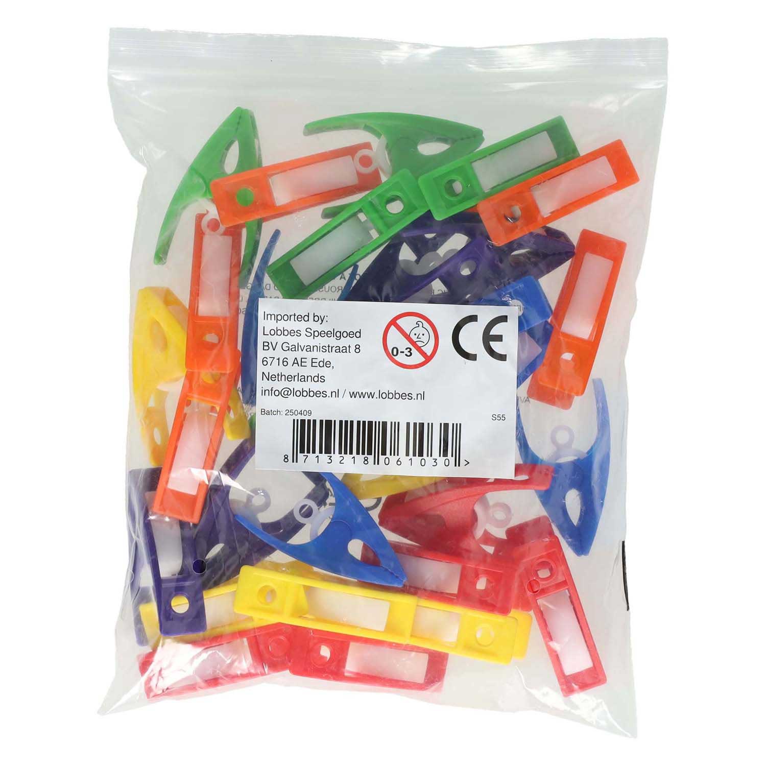 Kleurrijke Clips - 30st.