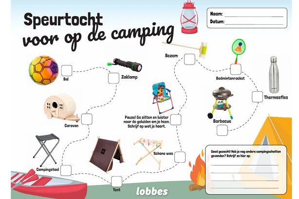 Afbeelding voor Download printvel campingspeurtocht