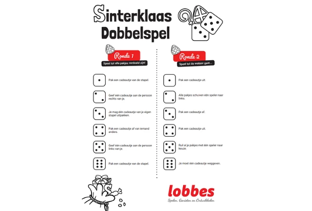 Afbeelding voor Sinterklaas Dobbelspelregels