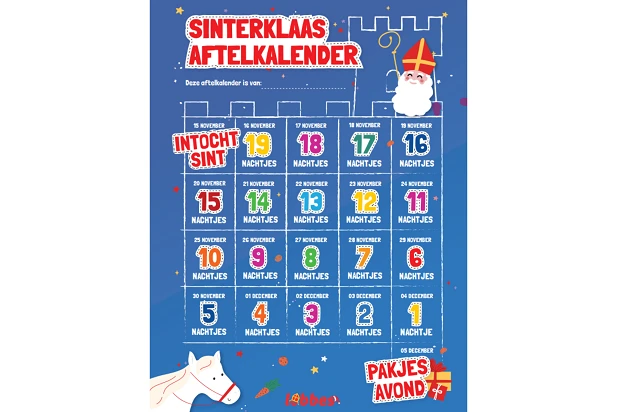 Afbeelding voor Print de Sinterklaas Aftelkalender 2025