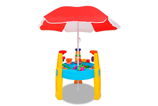 Watertafel met parasol